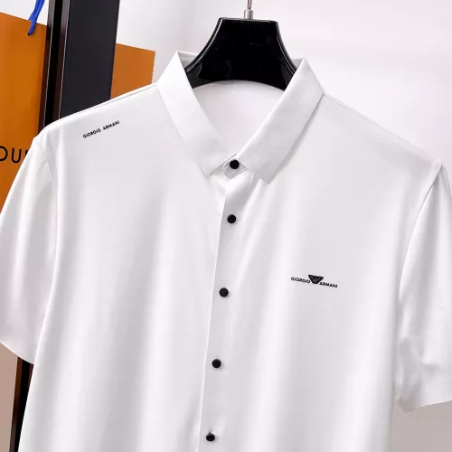 Cheap Armani Shirts Short Sleeved For Men #1353868 Replica Wholesale [$52.00 USD] [ITEM#1353868] on Replica Armani Shirts