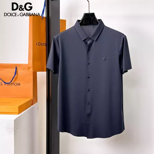 Cheap Dolce &amp; Gabbana D&amp;G Shirts Short Sleeved For Men #1353897 Replica Wholesale [$52.00 USD] [ITEM#1353897] on Replica Dolce &amp; Gabbana D&amp;G Shirts