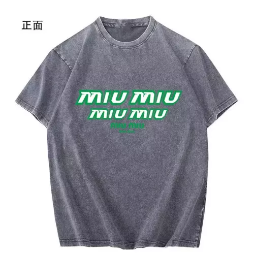 Cheap MIU MIU T-Shirts Short Sleeved For Men #1354183 Replica Wholesale [$45.00 USD] [ITEM#1354183] on Replica MIU MIU T-Shirts