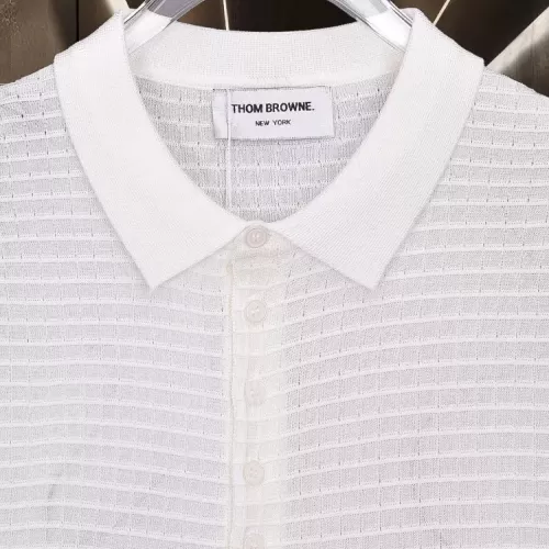 Cheap Thom Browne TB T-Shirts Short Sleeved For Men #1354244 Replica Wholesale [$45.00 USD] [ITEM#1354244] on Replica Thom Browne TB T-Shirts