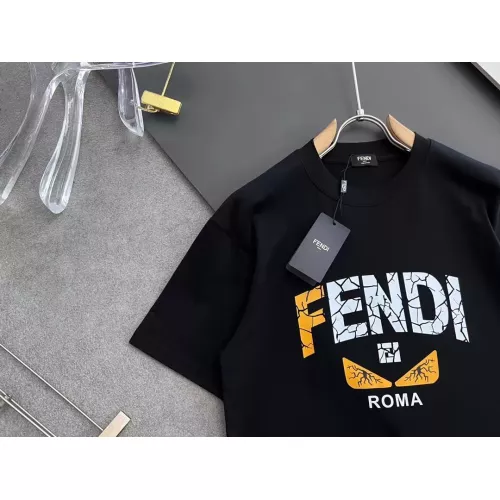 Cheap Fendi T-Shirts Short Sleeved For Men #1354302 Replica Wholesale [$40.00 USD] [ITEM#1354302] on Replica Fendi T-Shirts