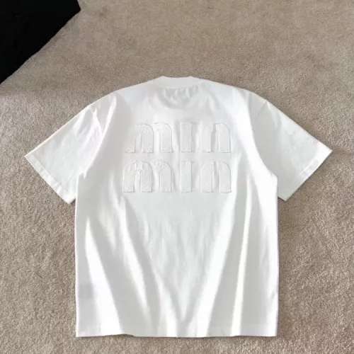 Cheap MIU MIU T-Shirts Short Sleeved For Unisex #1354313 Replica Wholesale [$64.00 USD] [ITEM#1354313] on Replica MIU MIU T-Shirts