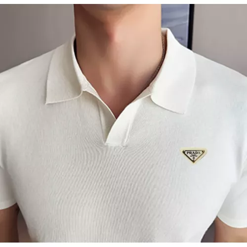 Cheap Prada T-Shirts Short Sleeved For Men #1354388 Replica Wholesale [$42.00 USD] [ITEM#1354388] on Replica Prada T-Shirts