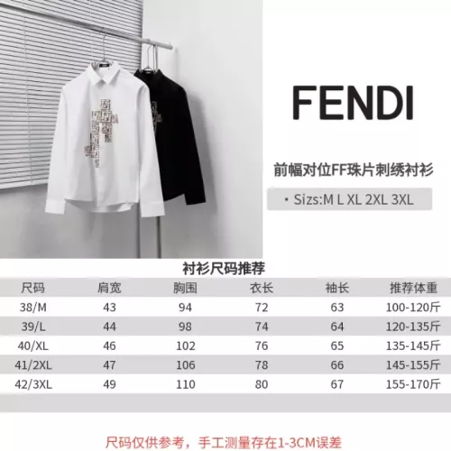 Cheap Fendi Shirts Long Sleeved For Men #1354481 Replica Wholesale [$76.00 USD] [ITEM#1354481] on Replica Fendi Shirts