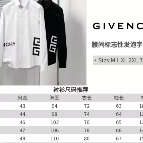 Cheap Givenchy Shirts Long Sleeved For Men #1354488 Replica Wholesale [$68.00 USD] [ITEM#1354488] on Replica Givenchy Shirts