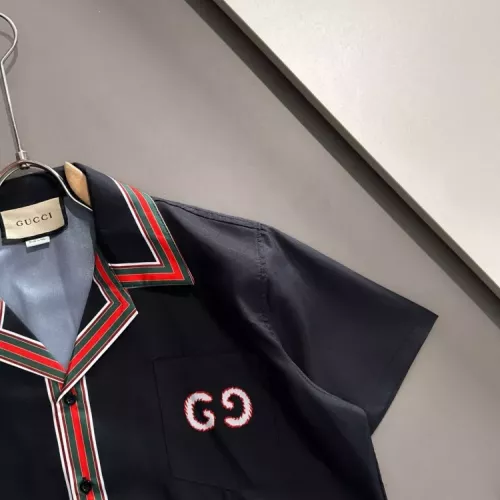 Cheap Gucci Shirts Short Sleeved For Men #1354505 Replica Wholesale [$60.00 USD] [ITEM#1354505] on Replica Gucci Shirts