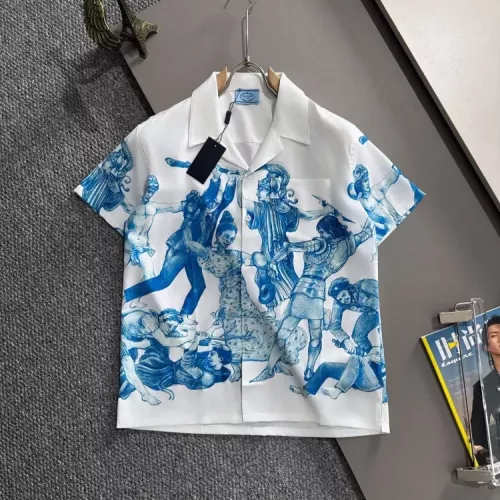Cheap Prada Shirts Short Sleeved For Men #1354508 Replica Wholesale [$60.00 USD] [ITEM#1354508] on Replica Prada Shirts