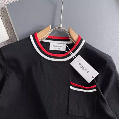 Cheap Thom Browne TB T-Shirts Short Sleeved For Men #1354802 Replica Wholesale [$72.00 USD] [ITEM#1354802] on Replica Thom Browne TB T-Shirts