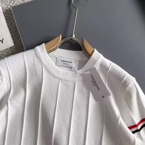 Cheap Thom Browne TB T-Shirts Short Sleeved For Men #1354803 Replica Wholesale [$72.00 USD] [ITEM#1354803] on Replica Thom Browne TB T-Shirts