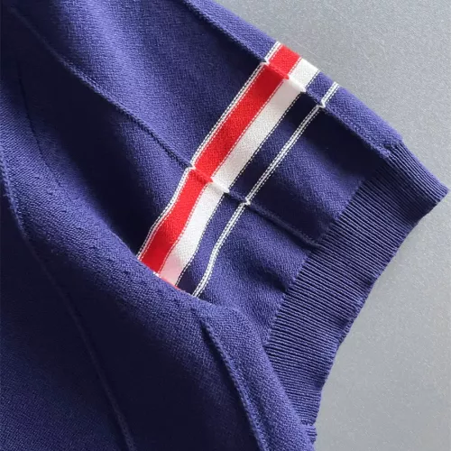 Cheap Thom Browne TB T-Shirts Short Sleeved For Men #1354805 Replica Wholesale [$72.00 USD] [ITEM#1354805] on Replica Thom Browne TB T-Shirts