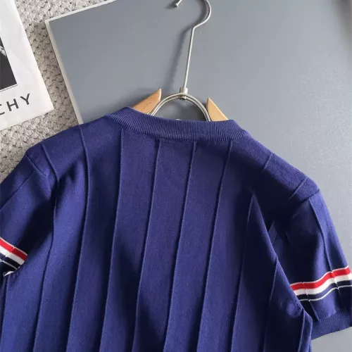 Cheap Thom Browne TB T-Shirts Short Sleeved For Men #1354805 Replica Wholesale [$72.00 USD] [ITEM#1354805] on Replica Thom Browne TB T-Shirts
