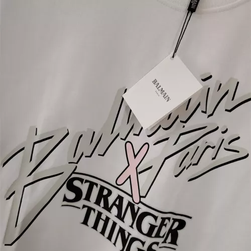 Cheap Balmain T-Shirts Short Sleeved For Unisex #1354893 Replica Wholesale [$32.00 USD] [ITEM#1354893] on Replica Balmain T-Shirts