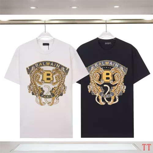 Cheap Balmain T-Shirts Short Sleeved For Unisex #1355033 Replica Wholesale [$32.00 USD] [ITEM#1355033] on Replica Balmain T-Shirts