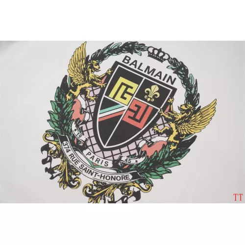 Cheap Balmain T-Shirts Short Sleeved For Unisex #1355034 Replica Wholesale [$32.00 USD] [ITEM#1355034] on Replica Balmain T-Shirts