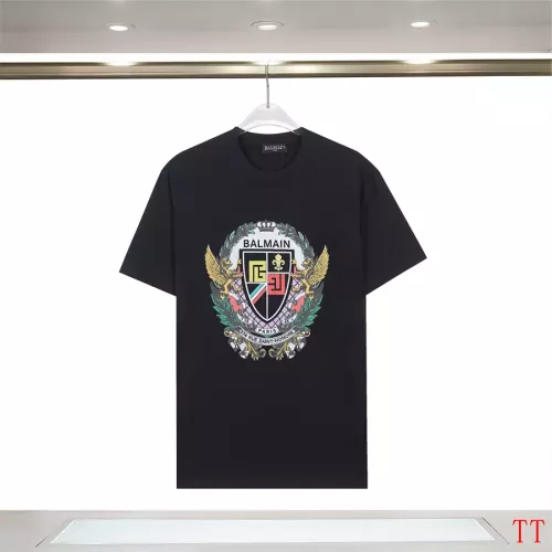 Cheap Balmain T-Shirts Short Sleeved For Unisex #1355035 Replica Wholesale [$32.00 USD] [ITEM#1355035] on Replica Balmain T-Shirts