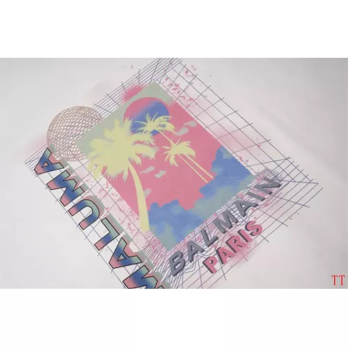 Cheap Balmain T-Shirts Short Sleeved For Unisex #1355038 Replica Wholesale [$32.00 USD] [ITEM#1355038] on Replica Balmain T-Shirts