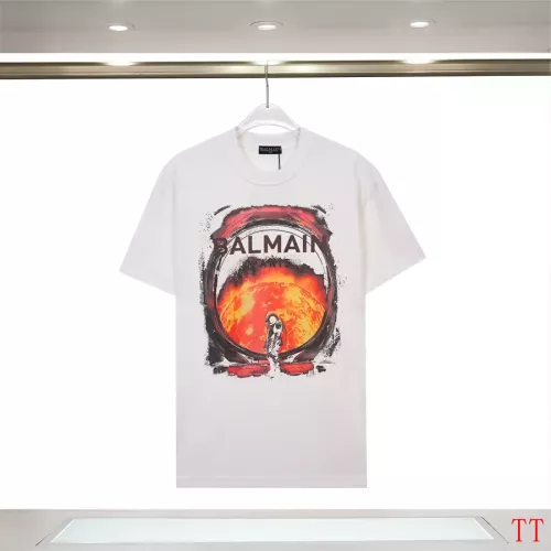 Cheap Balmain T-Shirts Short Sleeved For Unisex #1355041 Replica Wholesale [$32.00 USD] [ITEM#1355041] on Replica Balmain T-Shirts