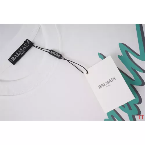 Cheap Balmain T-Shirts Short Sleeved For Unisex #1355047 Replica Wholesale [$32.00 USD] [ITEM#1355047] on Replica Balmain T-Shirts