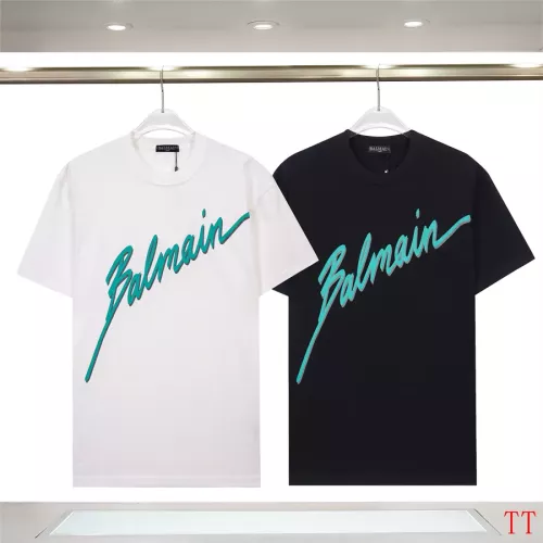Cheap Balmain T-Shirts Short Sleeved For Unisex #1355048 Replica Wholesale [$32.00 USD] [ITEM#1355048] on Replica Balmain T-Shirts