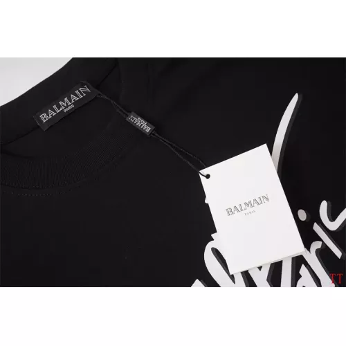 Cheap Balmain T-Shirts Short Sleeved For Unisex #1355050 Replica Wholesale [$32.00 USD] [ITEM#1355050] on Replica Balmain T-Shirts