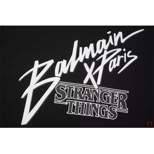 Cheap Balmain T-Shirts Short Sleeved For Unisex #1355050 Replica Wholesale [$32.00 USD] [ITEM#1355050] on Replica Balmain T-Shirts