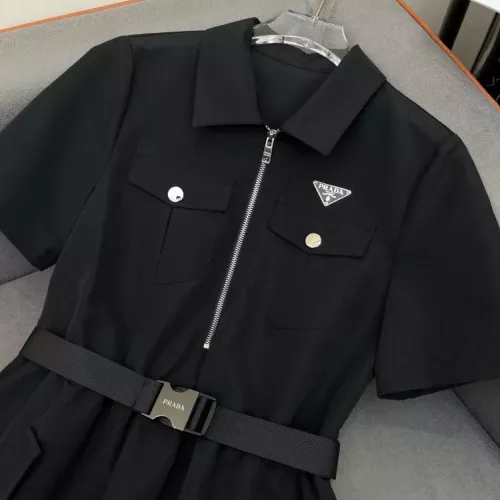 Cheap Prada Dresses Short Sleeved For Women #1355122 Replica Wholesale [$108.00 USD] [ITEM#1355122] on Replica Prada Dresses