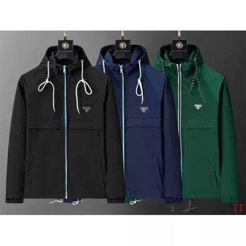 Cheap Prada Jackets Long Sleeved For Men #1355237 Replica Wholesale [$64.00 USD] [ITEM#1355237] on Replica Prada Jackets
