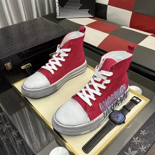 Cheap Dsquared High Tops Shoes For Men #1355562 Replica Wholesale [$85.00 USD] [ITEM#1355562] on Replica Dsquared High Tops Shoes