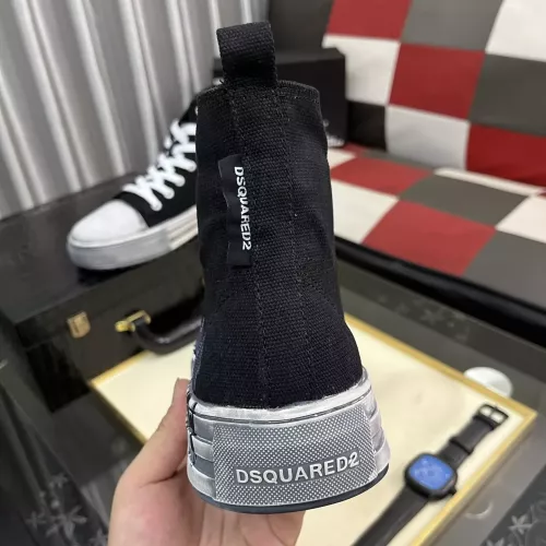 Cheap Dsquared High Tops Shoes For Men #1355565 Replica Wholesale [$85.00 USD] [ITEM#1355565] on Replica Dsquared High Tops Shoes