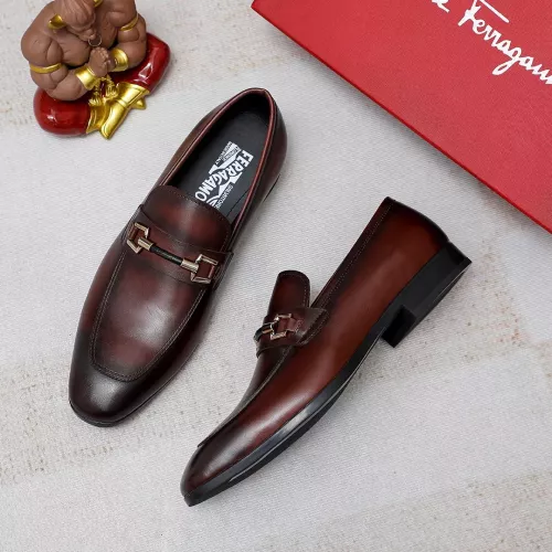Salvatore Ferragamo Leather Shoes For Men #1355583