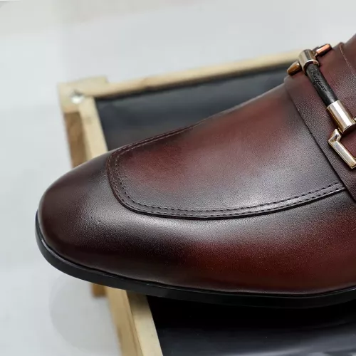 Cheap Salvatore Ferragamo Leather Shoes For Men #1355583 Replica Wholesale [$88.00 USD] [ITEM#1355583] on Replica Salvatore Ferragamo Leather Shoes