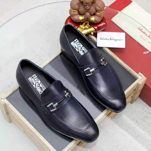 Cheap Salvatore Ferragamo Leather Shoes For Men #1355584 Replica Wholesale [$88.00 USD] [ITEM#1355584] on Replica Salvatore Ferragamo Leather Shoes