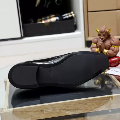 Cheap Salvatore Ferragamo Leather Shoes For Men #1355587 Replica Wholesale [$88.00 USD] [ITEM#1355587] on Replica Salvatore Ferragamo Leather Shoes