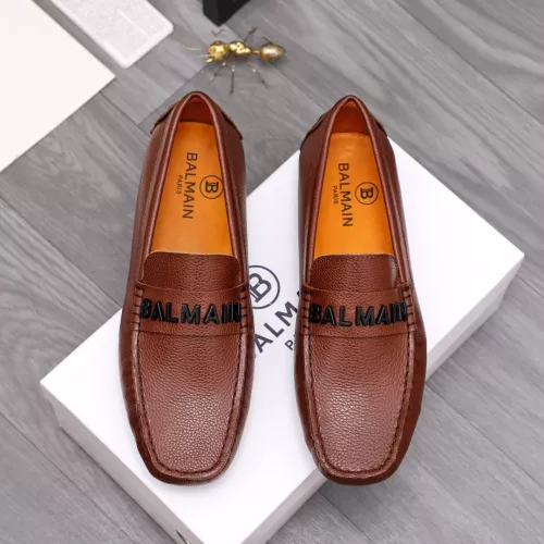 Cheap Balmain Leather Shoes For Men #1355588 Replica Wholesale [$76.00 USD] [ITEM#1355588] on Replica Balmain Leather Shoes