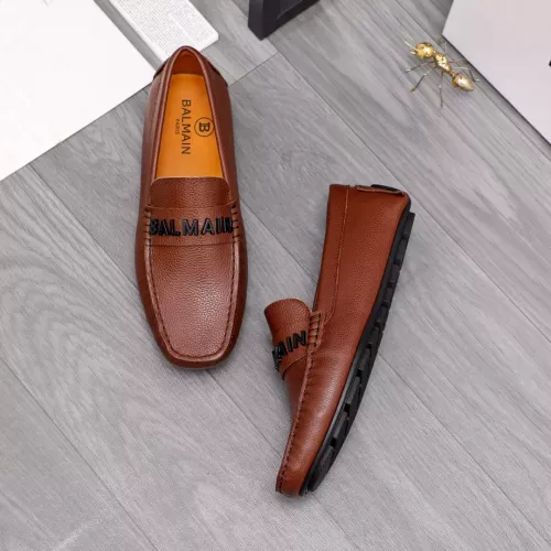 Cheap Balmain Leather Shoes For Men #1355588 Replica Wholesale [$76.00 USD] [ITEM#1355588] on Replica Balmain Leather Shoes