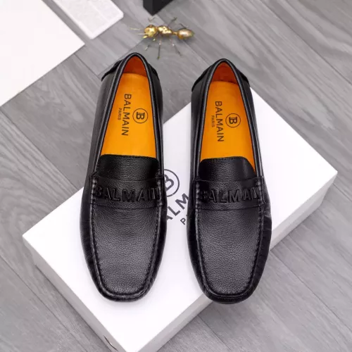 Cheap Balmain Leather Shoes For Men #1355589 Replica Wholesale [$76.00 USD] [ITEM#1355589] on Replica Balmain Leather Shoes