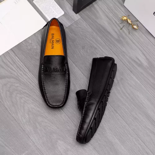 Cheap Balmain Leather Shoes For Men #1355589 Replica Wholesale [$76.00 USD] [ITEM#1355589] on Replica Balmain Leather Shoes