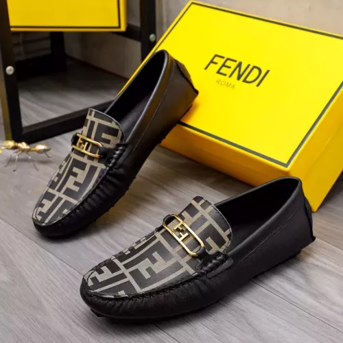 Cheap Fendi Leather Shoes For Men #1355601 Replica Wholesale [$76.00 USD] [ITEM#1355601] on Replica Fendi Leather Shoes