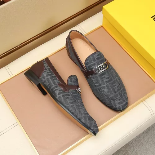 Cheap Fendi Leather Shoes For Men #1355820 Replica Wholesale [$88.00 USD] [ITEM#1355820] on Replica Fendi Leather Shoes