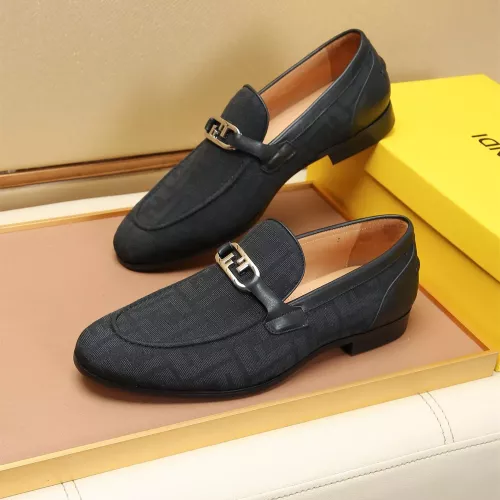 Cheap Fendi Leather Shoes For Men #1355821 Replica Wholesale [$88.00 USD] [ITEM#1355821] on Replica Fendi Leather Shoes