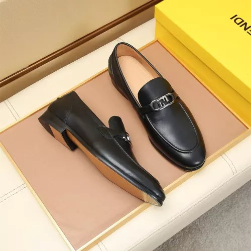 Cheap Fendi Leather Shoes For Men #1355822 Replica Wholesale [$88.00 USD] [ITEM#1355822] on Replica Fendi Leather Shoes
