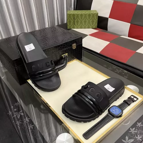 Cheap Gucci Slippers For Men #1355975 Replica Wholesale [$52.00 USD] [ITEM#1355975] on Replica Gucci Slippers