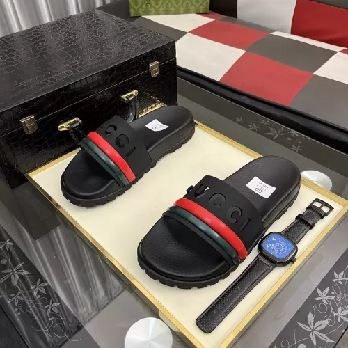 Cheap Gucci Slippers For Men #1355978 Replica Wholesale [$52.00 USD] [ITEM#1355978] on Replica Gucci Slippers