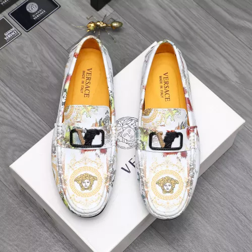 Cheap Versace Leather Shoes For Men #1356062 Replica Wholesale [$76.00 USD] [ITEM#1356062] on Replica Versace Leather Shoes