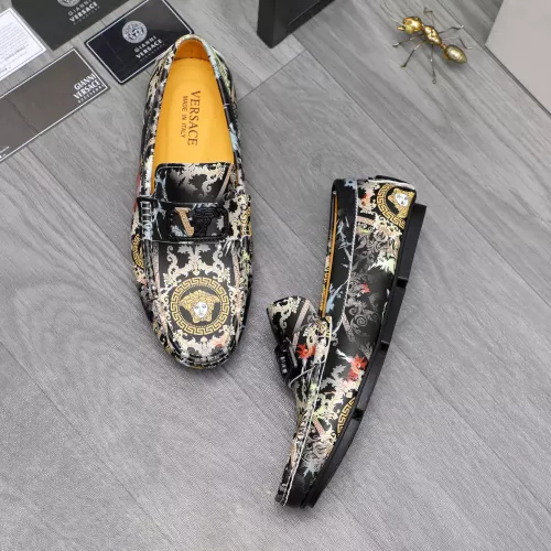 Cheap Versace Leather Shoes For Men #1356063 Replica Wholesale [$76.00 USD] [ITEM#1356063] on Replica Versace Leather Shoes
