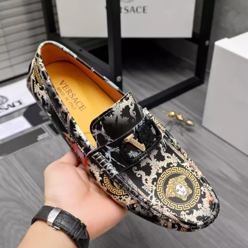 Cheap Versace Leather Shoes For Men #1356063 Replica Wholesale [$76.00 USD] [ITEM#1356063] on Replica Versace Leather Shoes