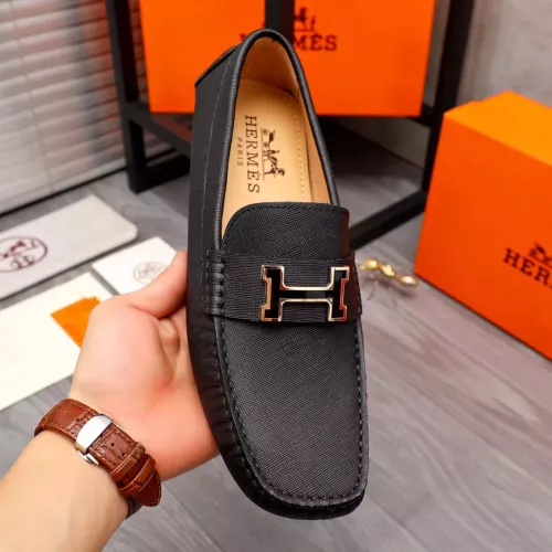 Cheap Hermes Leather Shoes For Men #1356273 Replica Wholesale [$76.00 USD] [ITEM#1356273] on Replica Hermes Leather Shoes
