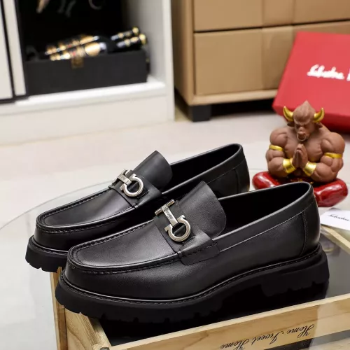 Cheap Salvatore Ferragamo Leather Shoes For Men #1356314 Replica Wholesale [$88.00 USD] [ITEM#1356314] on Replica Salvatore Ferragamo Leather Shoes