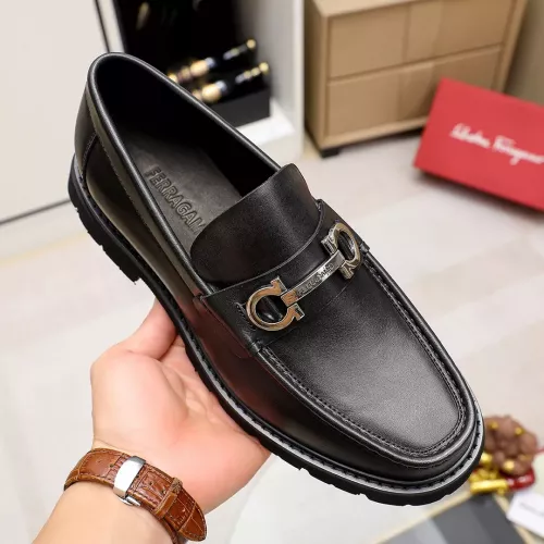 Cheap Salvatore Ferragamo Leather Shoes For Men #1356314 Replica Wholesale [$88.00 USD] [ITEM#1356314] on Replica Salvatore Ferragamo Leather Shoes