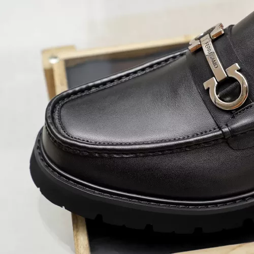 Cheap Salvatore Ferragamo Leather Shoes For Men #1356314 Replica Wholesale [$88.00 USD] [ITEM#1356314] on Replica Salvatore Ferragamo Leather Shoes